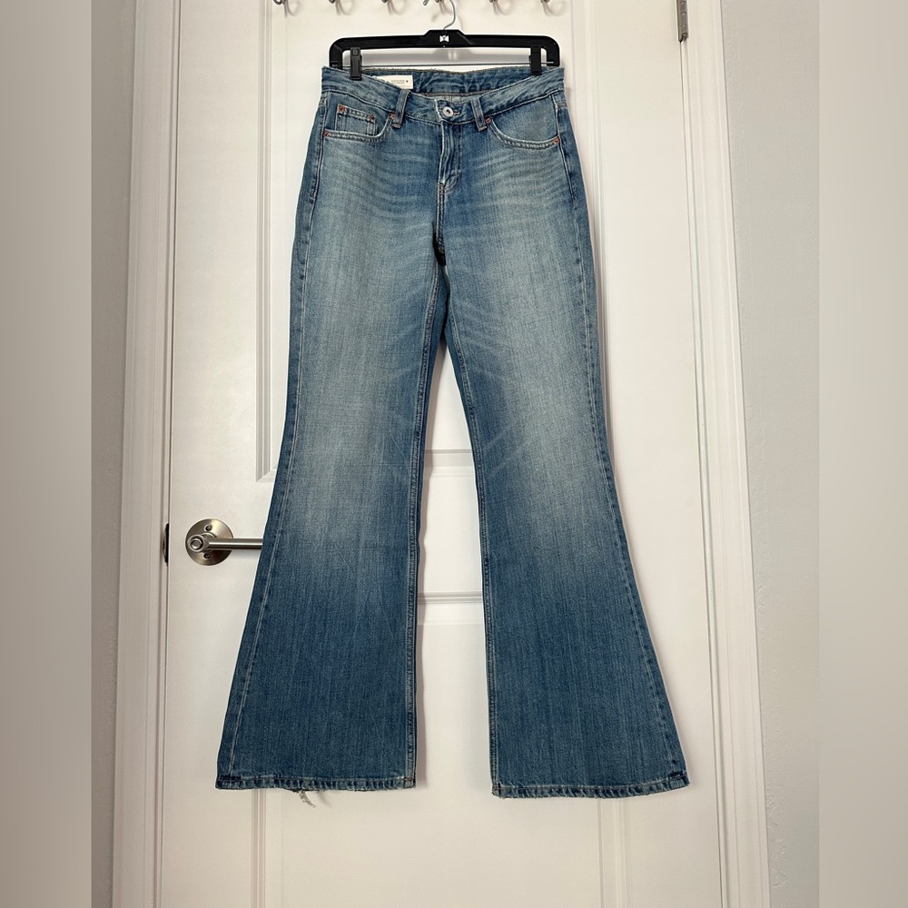 Zara Light Blue Flare Jeans